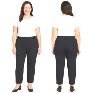 en Thread Navy Ankle Cut Trousers Size 34 NWOT